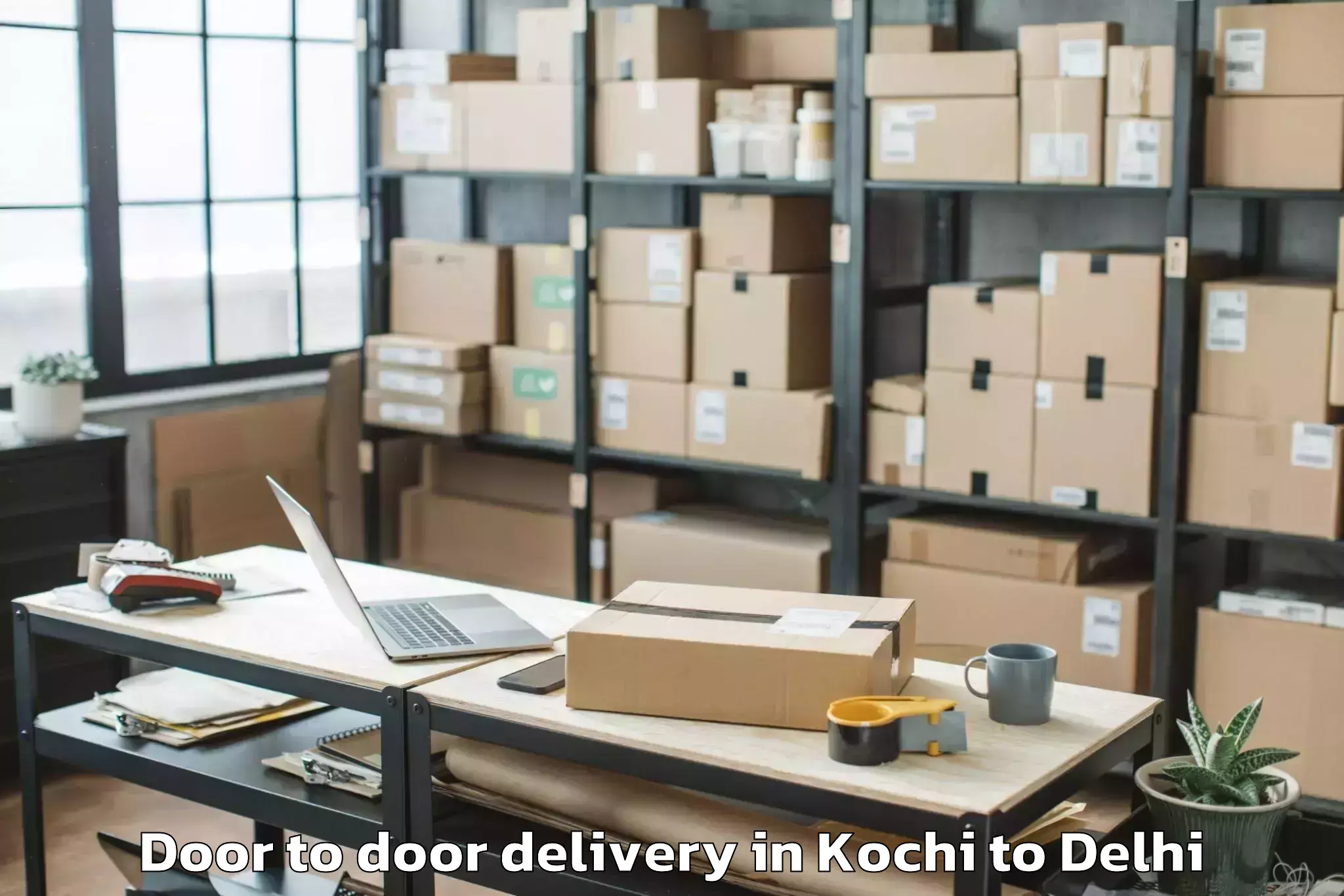 Easy Kochi to Naraina Industrial Estate Door To Door Delivery Booking